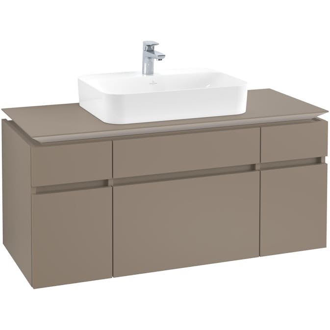 Tvättställsskåp Villeroy & Boch Legato med 5 Lådor för Ytmonterat Tvättställ från Finion & Memento