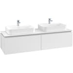 Tvättställsskåp Villeroy & Boch Legato Kompakt 1600 med 2 Lådor för Två Ytmonterade Tvättställ från Finion & Memento