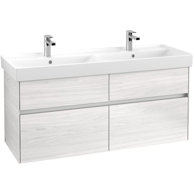 Tvättställsskåp Villeroy & Boch Collaro 125 cm med 4 Lådor för Dubbeltvättställ