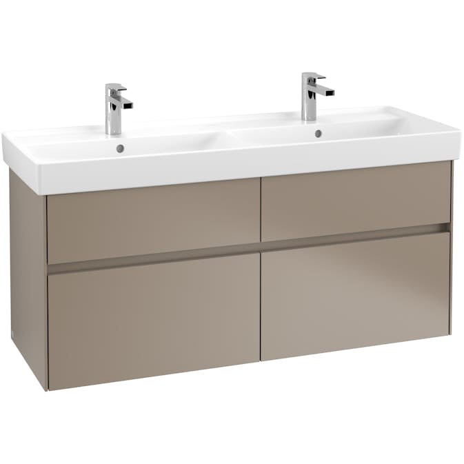 Tvättställsskåp Villeroy & Boch Collaro 125 cm med 4 Lådor för Dubbeltvättställ