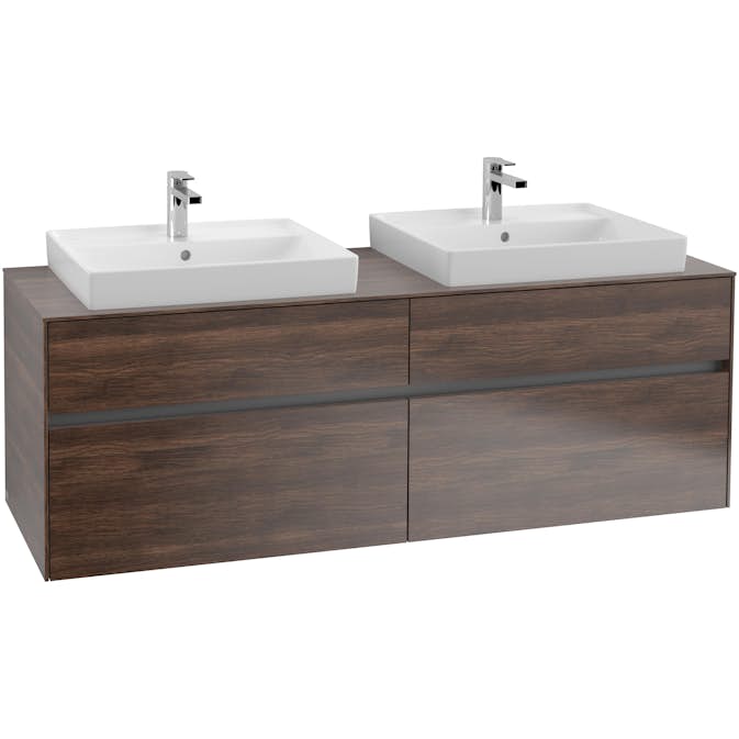Tvättställsskåp Villeroy & Boch Collaro 160 cm med 4 Lådor för Ovanpåliggande Tvättställ