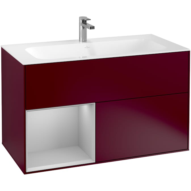 Tvättställsskåp Villeroy & Boch Finion med 2 Lådor och Hylla för Inbyggt Tvättställ