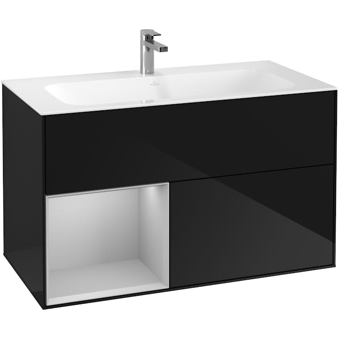 Tvättställsskåp Villeroy & Boch Finion med 2 Lådor och Hylla för Inbyggt Tvättställ