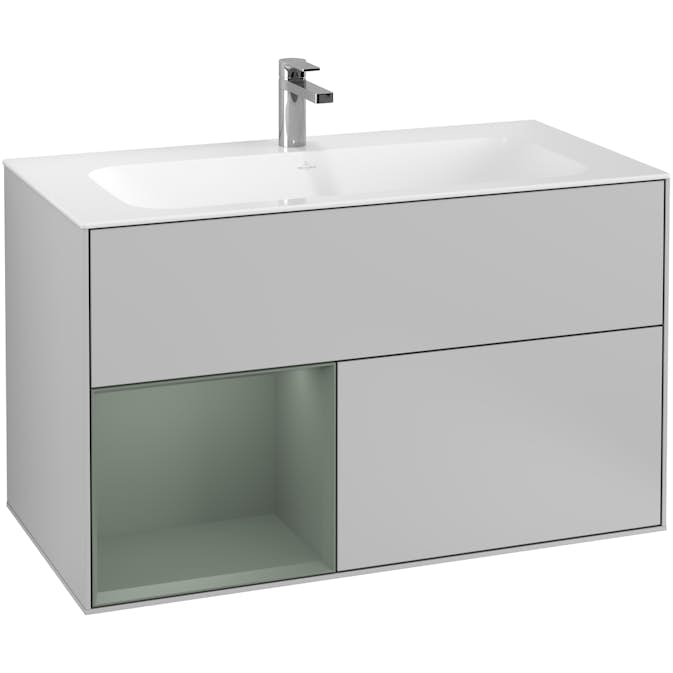Tvättställsskåp Villeroy & Boch Finion med 2 Lådor och Hylla för Inbyggt Tvättställ