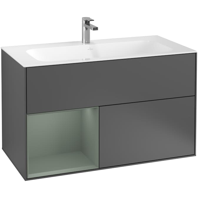 Tvättställsskåp Villeroy & Boch Finion med 2 Lådor och Hylla för Inbyggt Tvättställ