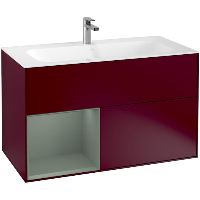 Tvättställsskåp Villeroy & Boch Finion med 2 Lådor och Hylla för Inbyggt Tvättställ