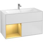 Tvättställsskåp Villeroy & Boch Finion med 2 Lådor och Hylla för Inbyggt Tvättställ