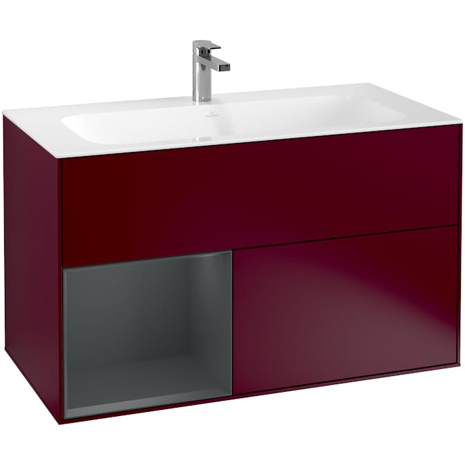 Tvättställsskåp Villeroy & Boch Finion med 2 Lådor och Hylla för Inbyggt Tvättställ