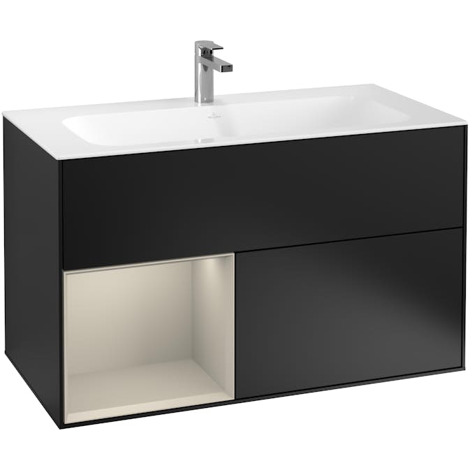 Tvättställsskåp Villeroy & Boch Finion med 2 Lådor och Hylla för Inbyggt Tvättställ