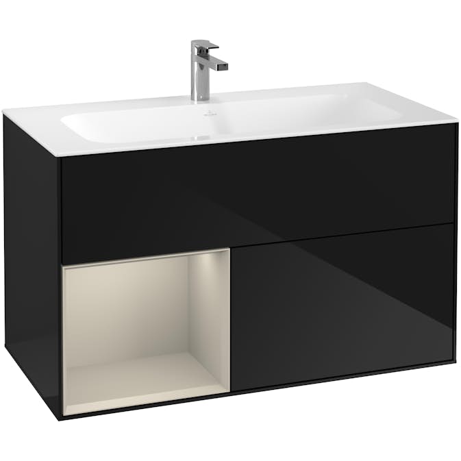 Tvättställsskåp Villeroy & Boch Finion med 2 Lådor och Hylla för Inbyggt Tvättställ