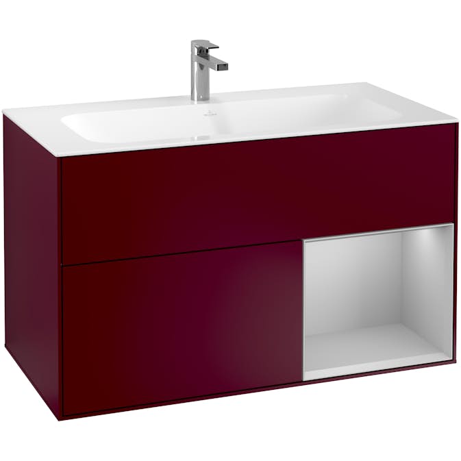 Tvättställsskåp Villeroy & Boch Finion med 2 Lådor och Hylla för Inbyggt Tvättställ