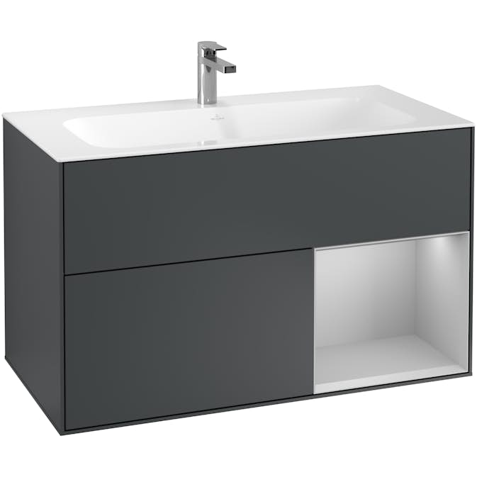Tvättställsskåp Villeroy & Boch Finion med 2 Lådor och Hylla för Inbyggt Tvättställ