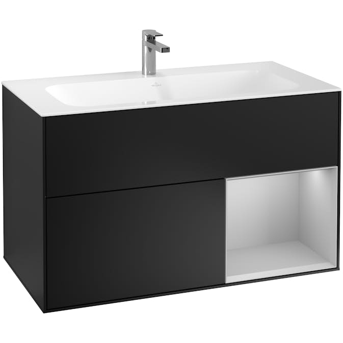 Tvättställsskåp Villeroy & Boch Finion med 2 Lådor och Hylla för Inbyggt Tvättställ