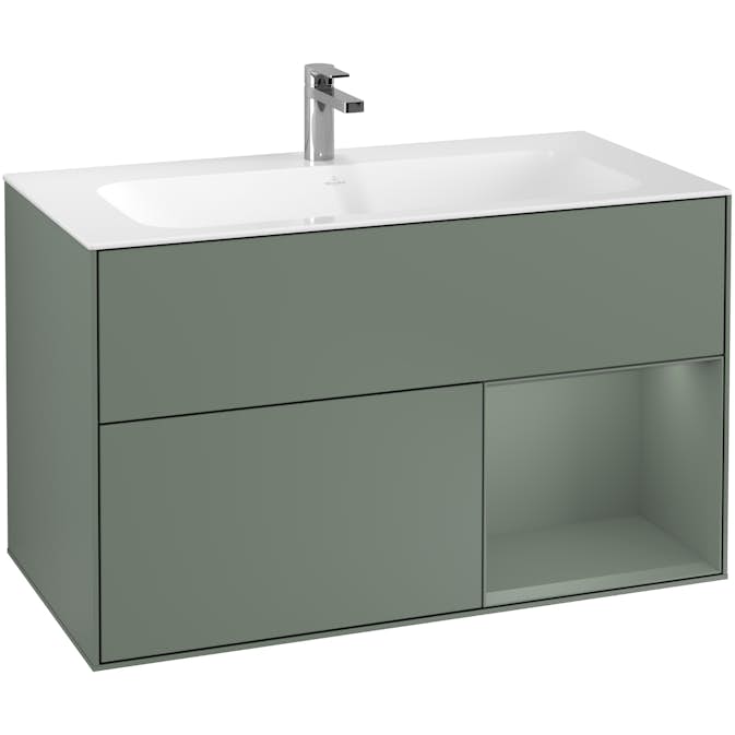 Tvättställsskåp Villeroy & Boch Finion med 2 Lådor och Hylla för Inbyggt Tvättställ