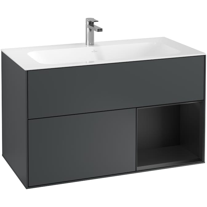 Tvättställsskåp Villeroy & Boch Finion med 2 Lådor och Hylla för Inbyggt Tvättställ