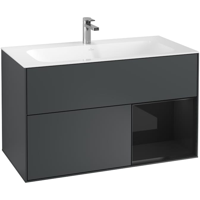 Tvättställsskåp Villeroy & Boch Finion med 2 Lådor och Hylla för Inbyggt Tvättställ