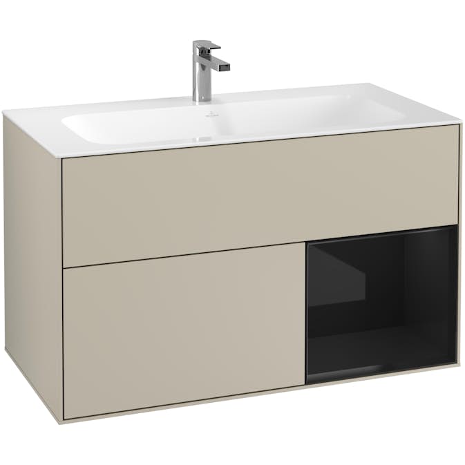Tvättställsskåp Villeroy & Boch Finion med 2 Lådor och Hylla för Inbyggt Tvättställ
