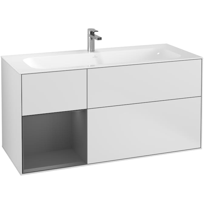 Tvättställsskåp Villeroy & Boch Finion med 3 Lådor och Hylla för Inbyggt Tvättställ