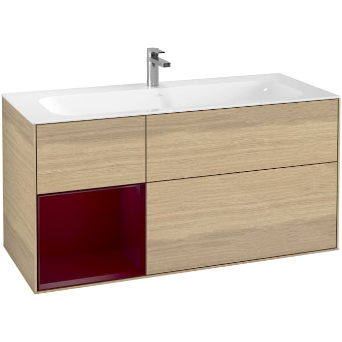 Tvättställsskåp Villeroy & Boch Finion med 3 Lådor och Hylla för Inbyggt Tvättställ