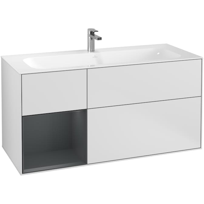 Tvättställsskåp Villeroy & Boch Finion med 3 Lådor och Hylla för Inbyggt Tvättställ