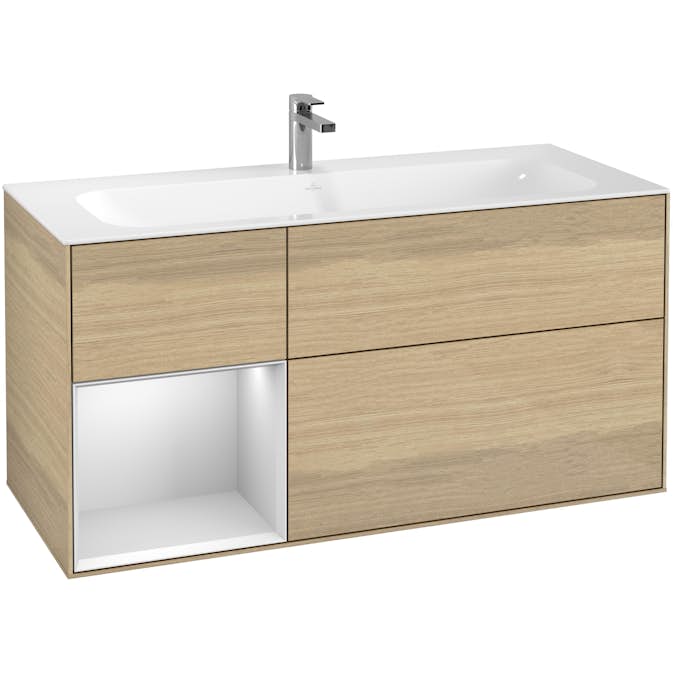 Tvättställsskåp Villeroy & Boch Finion med 3 Lådor och Hylla för Inbyggt Tvättställ