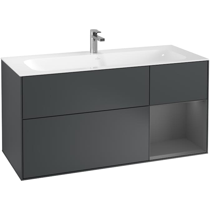 Tvättställsskåp Villeroy & Boch Finion med 3 Lådor och Hylla för Inbyggt Tvättställ