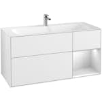 Tvättställsskåp Villeroy & Boch Finion med 3 Lådor och Hylla för Inbyggt Tvättställ