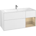Tvättställsskåp Villeroy & Boch Finion med 3 Lådor och Hylla för Inbyggt Tvättställ