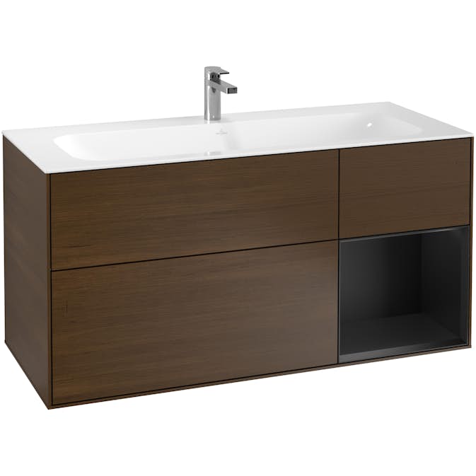 Tvättställsskåp Villeroy & Boch Finion med 3 Lådor och Hylla för Inbyggt Tvättställ