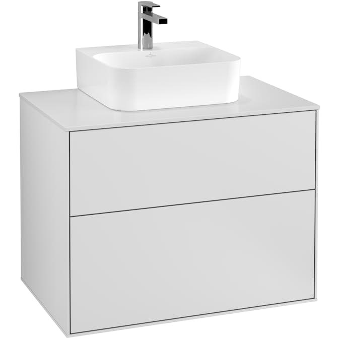 Tvättställsskåp Villeroy & Boch Finion med 2 Lådor och Bänkskiva för Kompakt Tvättställ