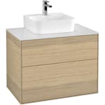 Tvättställsskåp Villeroy & Boch Finion med 2 Lådor och Bänkskiva för Kompakt Tvättställ