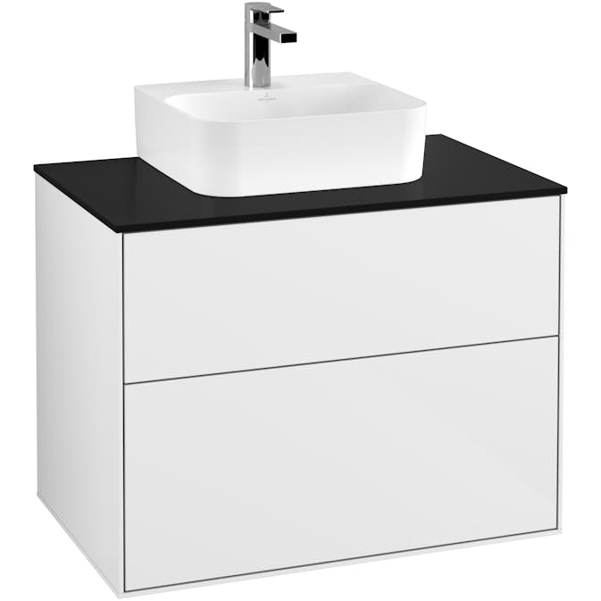 Tvättställsskåp Villeroy & Boch Finion med 2 Lådor och Bänkskiva för Kompakt Tvättställ