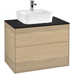 Tvättställsskåp Villeroy & Boch Finion med 2 Lådor och Bänkskiva för Kompakt Tvättställ