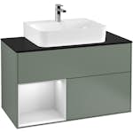 Tvättställsskåp Villeroy & Boch Finion med 2 Lådor Hylla och Bänkskiva för Centrerat Tvättställ