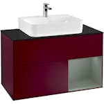 Tvättställsskåp Villeroy & Boch Finion med 2 Lådor Hylla och Bänkskiva för Centrerat Tvättställ