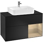 Tvättställsskåp Villeroy & Boch Finion med 2 Lådor Hylla och Bänkskiva för Centrerat Tvättställ