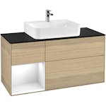 Tvättställsskåp Villeroy & Boch Finion med 3 Lådor Hylla och Bänkskiva för Centrerat Tvättställ