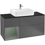 Tvättställsskåp Villeroy & Boch Finion med 3 Lådor Hylla och Bänkskiva för Centrerat Tvättställ