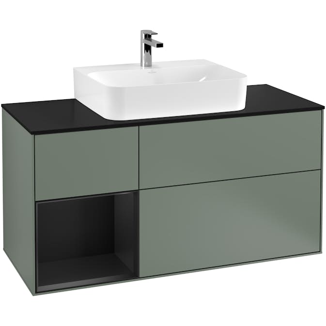 Tvättställsskåp Villeroy & Boch Finion med 3 Lådor Hylla och Bänkskiva för Centrerat Tvättställ