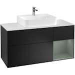 Tvättställsskåp Villeroy & Boch Finion med 3 Lådor Hylla och Bänkskiva för Centrerat Tvättställ