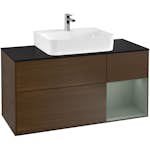 Tvättställsskåp Villeroy & Boch Finion med 3 Lådor Hylla och Bänkskiva för Centrerat Tvättställ