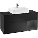 Tvättställsskåp Villeroy & Boch Finion med 3 Lådor Hylla och Bänkskiva för Centrerat Tvättställ