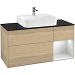 Tvättställsskåp Villeroy & Boch Finion med 3 Lådor Hylla och Bänkskiva för Centrerat Tvättställ