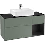 Tvättställsskåp Villeroy & Boch Finion med 3 Lådor Hylla och Bänkskiva för Centrerat Tvättställ