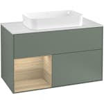 Tvättställsskåp Villeroy & Boch Finion med 2 Lådor Hylla och Bänkskiva för Fristående Tvättställ