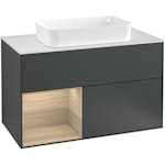 Tvättställsskåp Villeroy & Boch Finion med 2 Lådor Hylla och Bänkskiva för Fristående Tvättställ