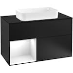 Tvättställsskåp Villeroy & Boch Finion med 2 Lådor Hylla och Bänkskiva för Fristående Tvättställ