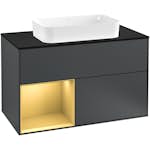 Tvättställsskåp Villeroy & Boch Finion med 2 Lådor Hylla och Bänkskiva för Fristående Tvättställ