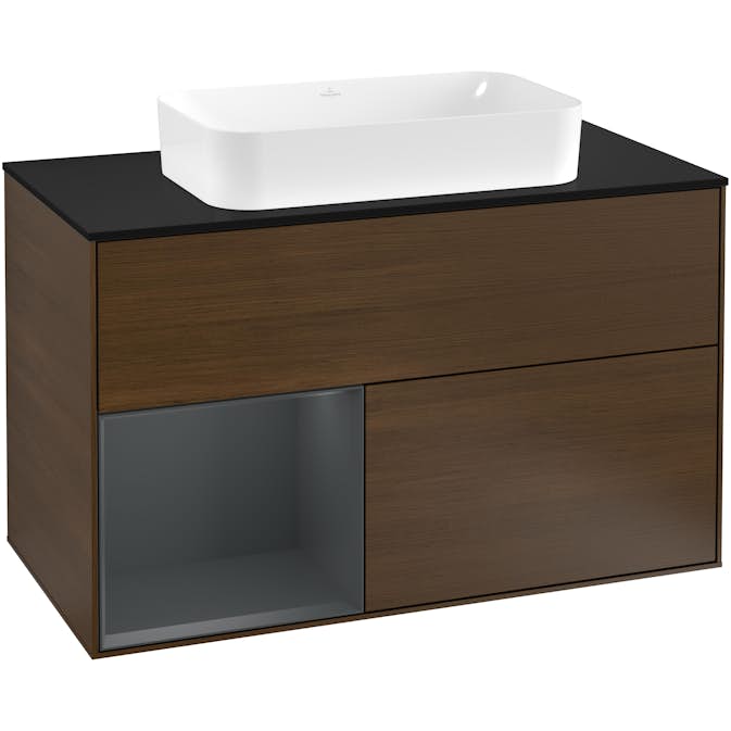 Tvättställsskåp Villeroy & Boch Finion med 2 Lådor Hylla och Bänkskiva för Fristående Tvättställ