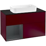 Tvättställsskåp Villeroy & Boch Finion med 2 Lådor Hylla och Bänkskiva för Fristående Tvättställ